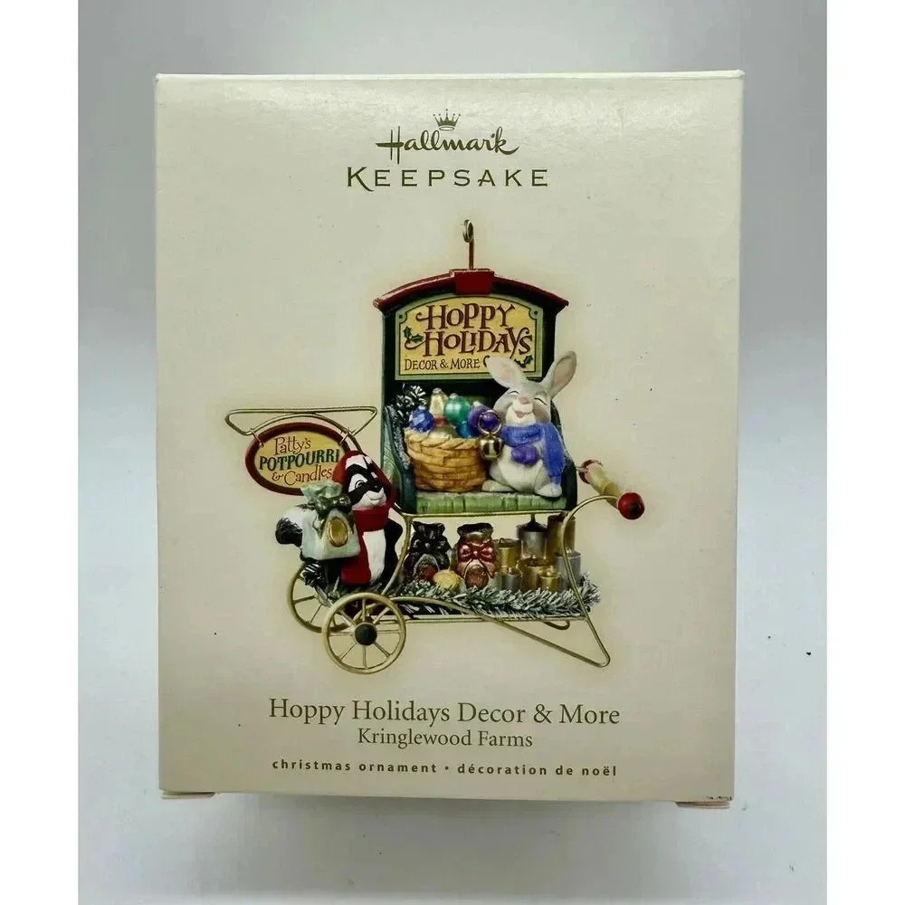 Hoppy‎ Holidays Decor & More Kringlewood Farms Hallmark Ornament 2007 NWT